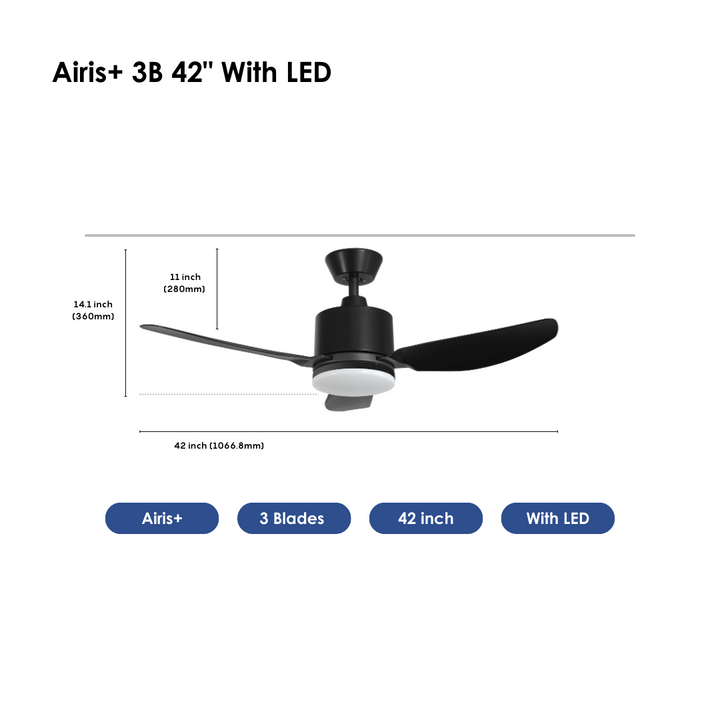 Crestar Airis+ Smart Ceiling Fan - Crestar Fan Singapore